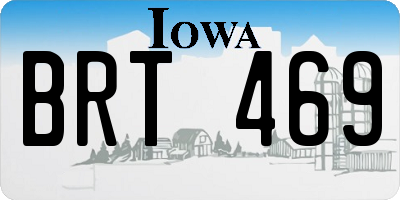 IA license plate BRT469