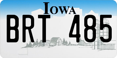 IA license plate BRT485