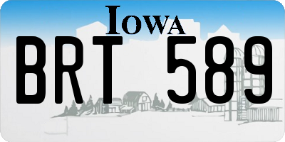 IA license plate BRT589