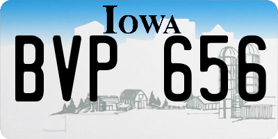 IA license plate BVP656