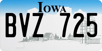 IA license plate BVZ725