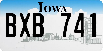 IA license plate BXB741