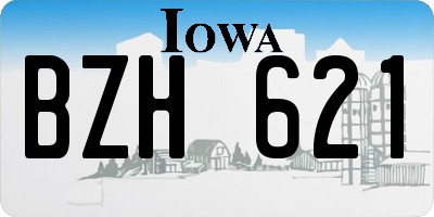 IA license plate BZH621