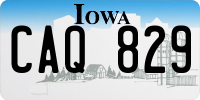 IA license plate CAQ829