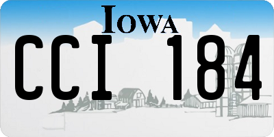 IA license plate CCI184