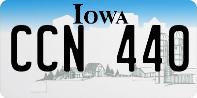IA license plate CCN440