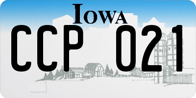 IA license plate CCP021