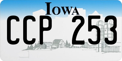 IA license plate CCP253