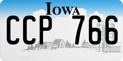 IA license plate CCP766