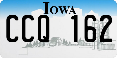 IA license plate CCQ162