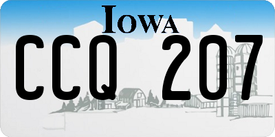 IA license plate CCQ207