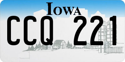 IA license plate CCQ221