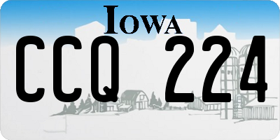 IA license plate CCQ224