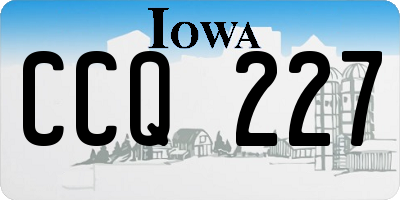 IA license plate CCQ227