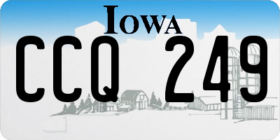 IA license plate CCQ249