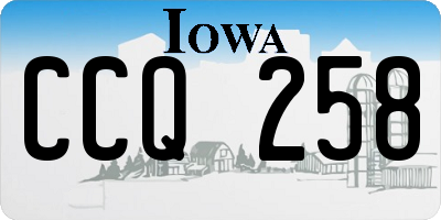 IA license plate CCQ258