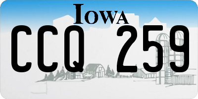 IA license plate CCQ259