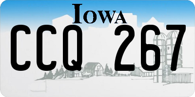 IA license plate CCQ267