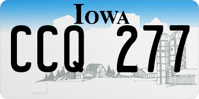 IA license plate CCQ277