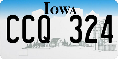 IA license plate CCQ324