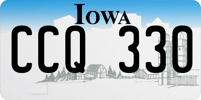 IA license plate CCQ330