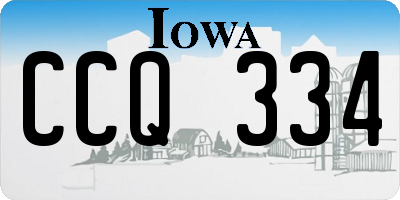 IA license plate CCQ334
