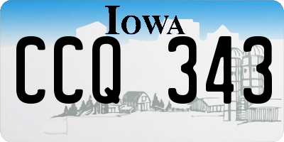 IA license plate CCQ343