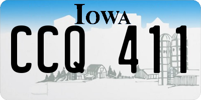 IA license plate CCQ411
