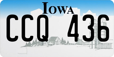 IA license plate CCQ436