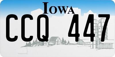 IA license plate CCQ447