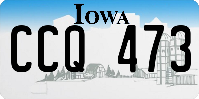 IA license plate CCQ473