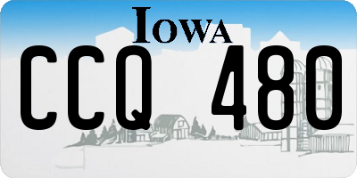 IA license plate CCQ480