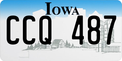 IA license plate CCQ487