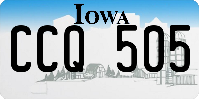 IA license plate CCQ505