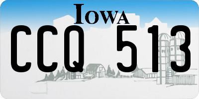 IA license plate CCQ513