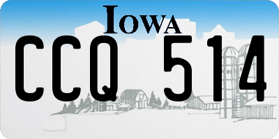IA license plate CCQ514