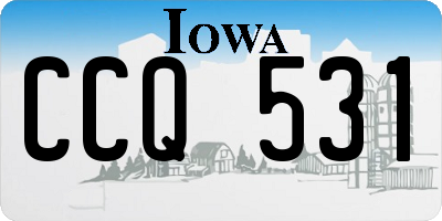 IA license plate CCQ531