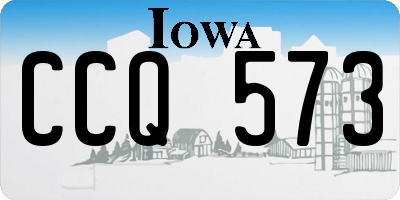 IA license plate CCQ573