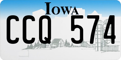 IA license plate CCQ574