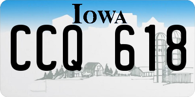 IA license plate CCQ618
