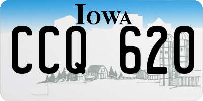 IA license plate CCQ620