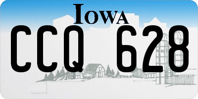 IA license plate CCQ628