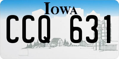 IA license plate CCQ631