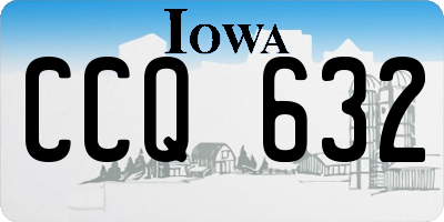 IA license plate CCQ632