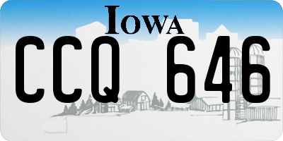 IA license plate CCQ646
