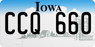 IA license plate CCQ660