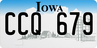 IA license plate CCQ679