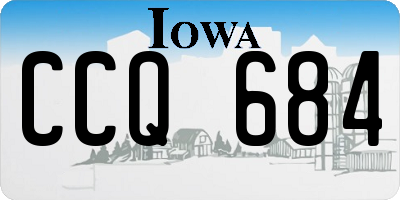 IA license plate CCQ684