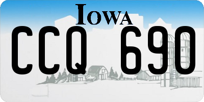 IA license plate CCQ690