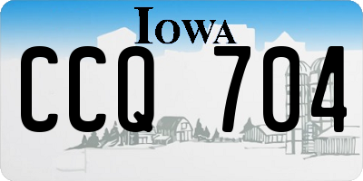 IA license plate CCQ704